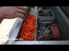 노란색 플라스틱 체인 날씨에 대한 안전 장벽 맞춤형 OEM 수용