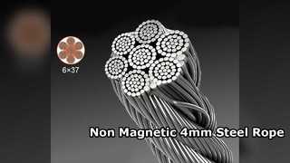 비자성 4mm 316 스테인레스 스틸 와이어 로프
