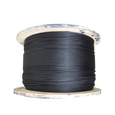 주문 무대 및 영화용 흑색 가연 항공용 케이블 7x7 7x19 철선 케이블 online manufacture