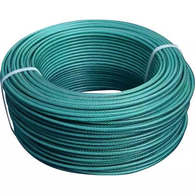 주문 콜드 헤딩 스틸 특수 PVC / 나일론 코팅 스테인리스 스틸 와이어 로프 항공 케이블 online manufacture