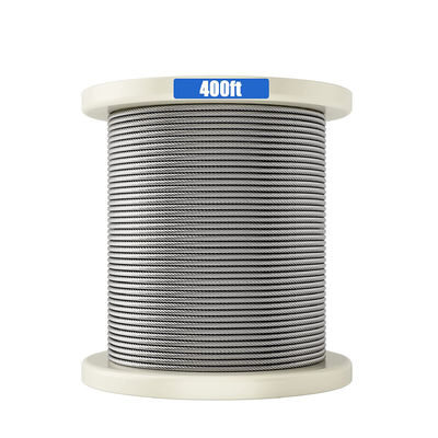 주문 400FT 다기능 케이블 덱 가이드 비 합금 316 스테인리스 스틸 케이블 7x7 1/8 인치 online manufacture
