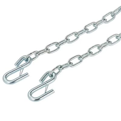 주문 48kN 트레일러 안전 사슬 S 갈고리 0.25 인치 지름 비 표준 online manufacture