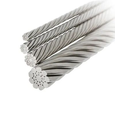 주문 스테인리스 스틸 와이어 로프 6X19 IWRC 직경 5-30mm 비 합금 엘리베이터 제조 online manufacture