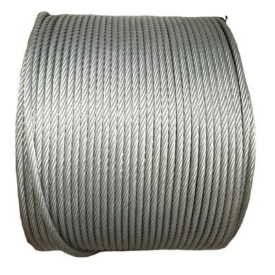 주문 8mm 12mm 20mm 32mm 스테인리스 스틸 고 탄소 가연 철 로프 6x37 FC online manufacture