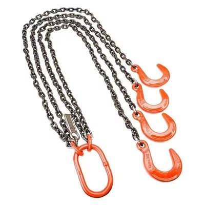 주문 부하를 들어 올리는 체인 스링 4 다리 검은 류닝 넥타이 체인 리핑 무거운 짐 online manufacture
