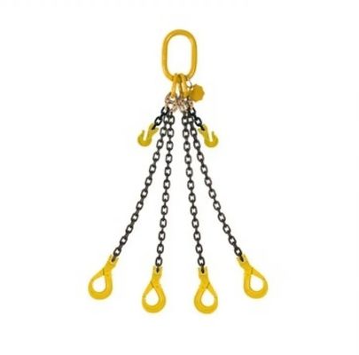 주문 2t 작업 부하 제한 블랙 마무리 G80 건설용 이중 다리 리프팅 스링 체인 online manufacture