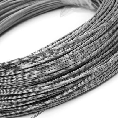 주문 6.3mm 6X19 S Seale 1770 MPa 가연 엘리베이터 선관 케이블 강철 전선 로프 online manufacture