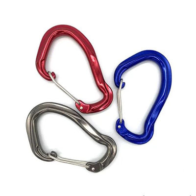 좋은 가격 12KN 알루미늄 스냅 호크 야외 애호가용 필수 도구 알루미늄 카라바이너 온라인으로