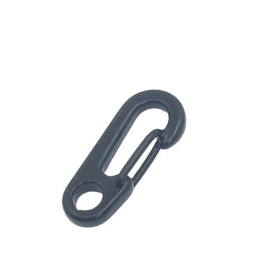좋은 가격 블랙 미니 카라빈어 키 체인 키 링 클립 스냅 후크 EDC 하드웨어 온라인으로