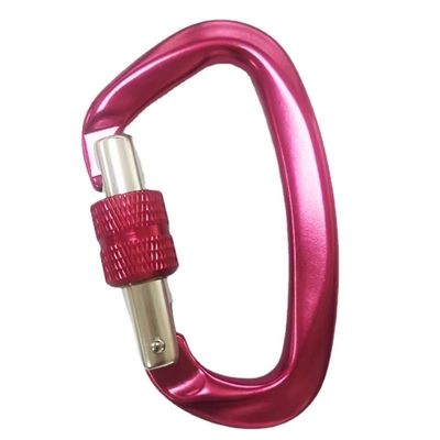 주문 진열된 하드웨어 항공우주 알루미늄 D형 카라빈어 등반용 필수 장비 online manufacture