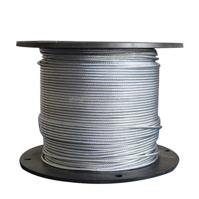 주문 핫-디프 진열 항공기 케이블 MIL-DTL-83420 2000N/MM2 7x19 철선 로프 3/32' 각 2,000m와 함께 스릴 online manufacture