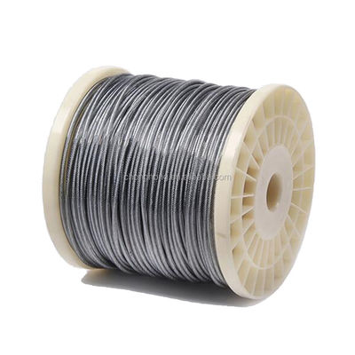 주문 비연금 2mm 6x7 투명한 PVC 코팅 장수 철선 로프 online manufacture