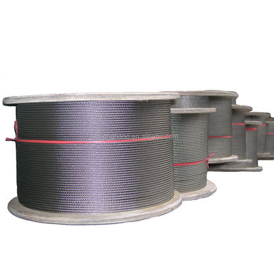 주문 304/316 스테인리스 스틸 와이어 로프 18x7 FC / 18x IWS 직경 4mm 6mm 8mm 10mm 12mm 14mm 16mm 18mm 20mm 다른 표면 완화 online manufacture