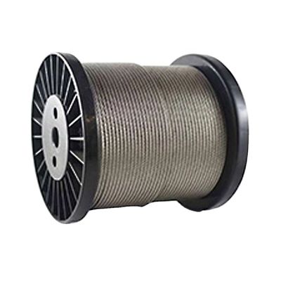 스테인레스 스틸 튼튼 6*19W Iwr/6X19W Iwrc 14mm 회유 윤활성 철 로프 절단 서비스와 튼튼성