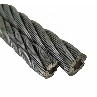 주문 6X19 FC 스틸 와이어 케이블 엮은 스프랜드 로프 굽기 처리 요구 사항 online manufacture