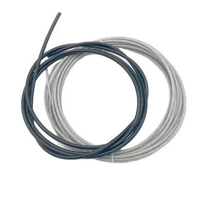 주문 스테인리스 스틸 또는 가연 1-16mm PVC/NYLON/PU 코팅 스틸 와이어 로프 표준 AiSi online manufacture