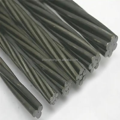 주문 코일 무게 2.5 ~ 3.5 톤 1x7 PC 스트랜드 12.7mm 낮은 완화 무결 ASTMA416 철선 스트랜드 포스트 스트레인지 콘크리트 online manufacture