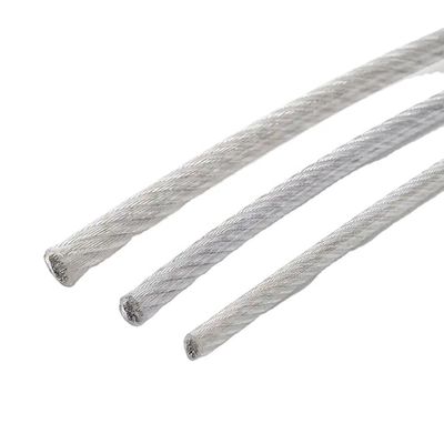 7*1 굽는 PVC 코팅 가설 항공용 케이블 강철 와이어 로프 1x7 1/4 