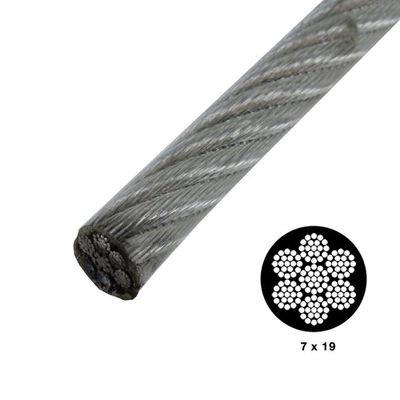 주문 1000FT 7 x 19 스트랜드 AISI316 1/8