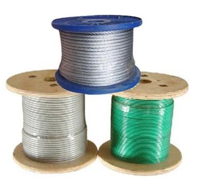 주문 비연금 건설 pvc 코팅 강철 철사 로프 합동 online manufacture