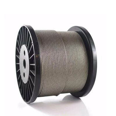주문 6mm 6x19 fc 304 7x19 IWRC 10mm 12mm 비전화 철도 케이블 ± 1% 허용 online manufacture