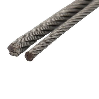 주문 다른 304 스테인레스 스틸 와이어 로프 6*19 건설 가공 서비스용 스틸 와이어 로프 online manufacture