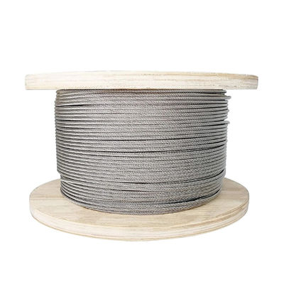 주문 150ft 표준 AiSi 7x7 스틸 와이어 케이블 SS 7 * 7 스테인리스 스틸 와이어 로프 산업 online manufacture