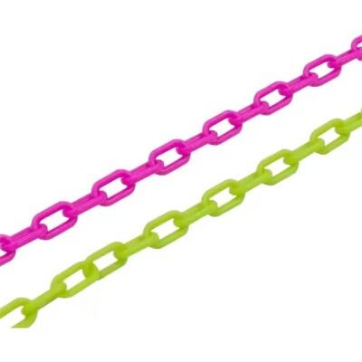 좋은 가격 3mm 다채로운 플라스틱 체인 20g / 미터 도로 장벽 및 장식용 온라인