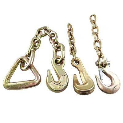 황색 구강 접착 고강성 G70 운송 체인 20Mn2 재료의 갈고리