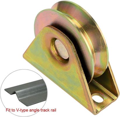 좋은 가격 50mm 60mm 지름 슬라이딩 게이트 롤러 슬라이딩 롤리 U/V/Y 굴레 베어링 바퀴 색상 진크 트랙 바퀴 온라인으로