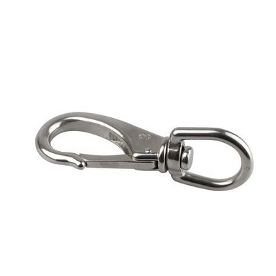 좋은 가격 검은색과 은색 고 닦은 마무리 스테인리스 스프링 회전 볼트 스냅 호크 53mm-100mm 온라인으로