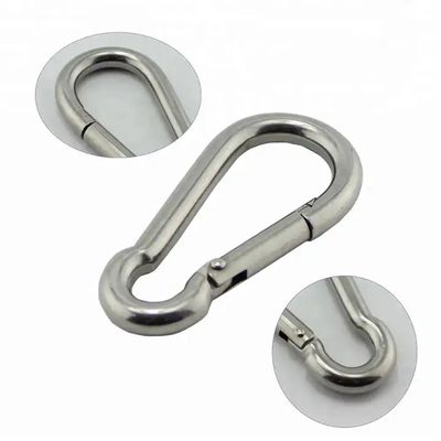 좋은 가격 중공업 8mm 스테인리스 304/316 야외 체인 안전 스프링 클립 카라빈 스냅 호크 온라인으로