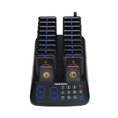 좋은 가격 16 진동 코스터 페이저 고객 대기 라인 와인 레드 페이저와 300mAh 리?? 배터리 온라인으로