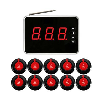 좋은 가격 ABS 플라스틱 무선 웨이터 게스트 페이저 서비스 시스템 300-500m 범위 적용 온라인으로