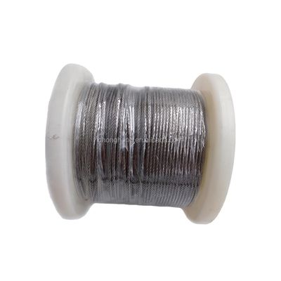 좋은 가격 1x7 스테인리스 케이블 로프 와이어 스테인리스 스틸 로프 1.5mm 2mm 3mm 4mm Si 함유율 % 0.1 AISI304 AISI316 SUS304 SUS316 온라인으로