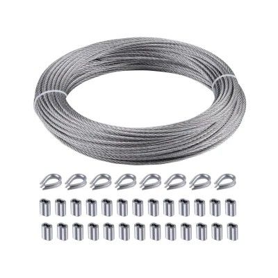 좋은 가격 자르는 DIY 야외 서스펜션 1.5mm 7x7 스트랜드 코어 케이블 스테인리스 스틸 와이어 로프 합금 처리 서비스 온라인으로