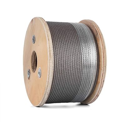 좋은 가격 304 항공기 7 x 19 스트랜드 건설 스테인리스 스틸 케이블 철도 코어 유형 강철 코어 인화 16Mm 강철 와이어 로프 온라인으로