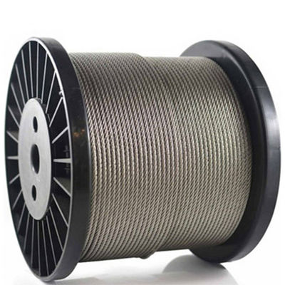 좋은 가격 6x19 IWRC 와이어 로프 건설 철강 케이블 로프 1/8 