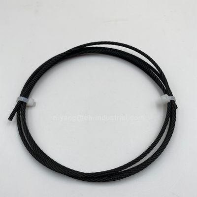 좋은 가격 냉장면 철자 검은 가루로 코팅된 항공 케이블 7x7 1x19 SS316 철자 케이블 로프 블랙 옥시드 스테인리스 스틸 와이어 로프 온라인으로