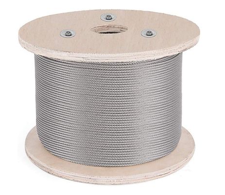 좋은 가격 6x12 7FC 스테인리스 케이블 DIN/RR-W-401 스틸 케이블 스테인리스 스틸 와이어 로프 6*12 SS304 SS316 스테인리스 로프 길이 1000m/레일 온라인으로