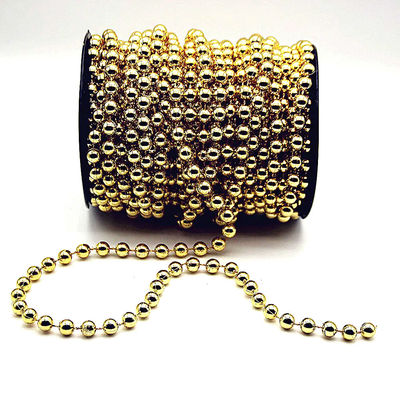 2.4mm 맞춤형 색상 플라스틱 공 연쇄 DIY 결혼식 위해 닦은 마무리