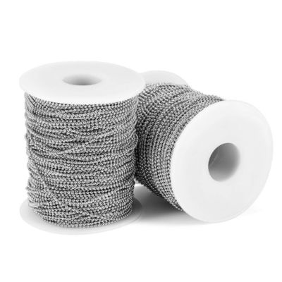 닦은 스테인레스 스틸 진주 사슬 목걸이 공 사슬 보석 금속 진주 공 사슬