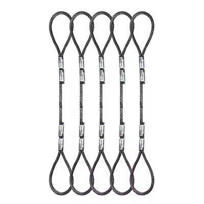 좋은 가격 아연 도금 강철 와이어 로프 슬링 (싱블 엔드) 온라인으로