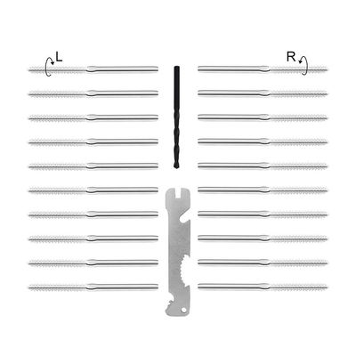 좋은 가격 316 스테인리스 스틸 케이블 레일링 하드웨어, 3/16인치 케이블 포함, 방수 및 녹 방지 DIY 데크 프로젝트용 스웨지 래그 스터드 온라인으로