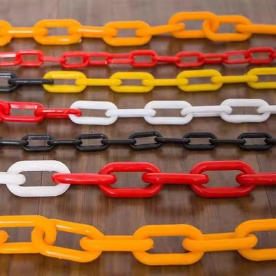 좋은 가격 6mm PE 교통 경보 플라스틱 장벽 체인 도로 안전 및 사용자 정의 가능한 크기를 위해 높은 가시성 온라인으로